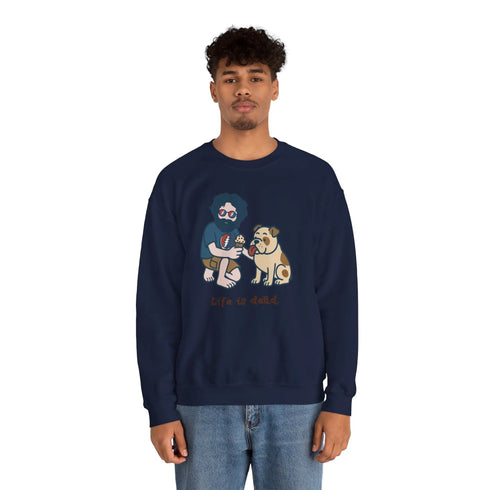 Grateful Dead - Jerry and Frank Are Sharin' | Life is dead. Crewneck Sweatshirt - StealieShop